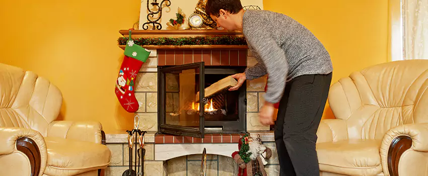 Rusted Metal Fireplace Restoration in Abington, Massachusetts